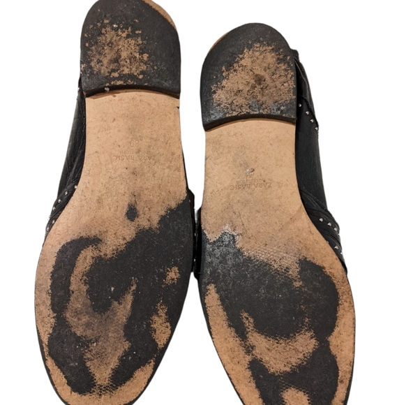 Zara Black Beaded Loafers Size 39 - Picture 4 of 10